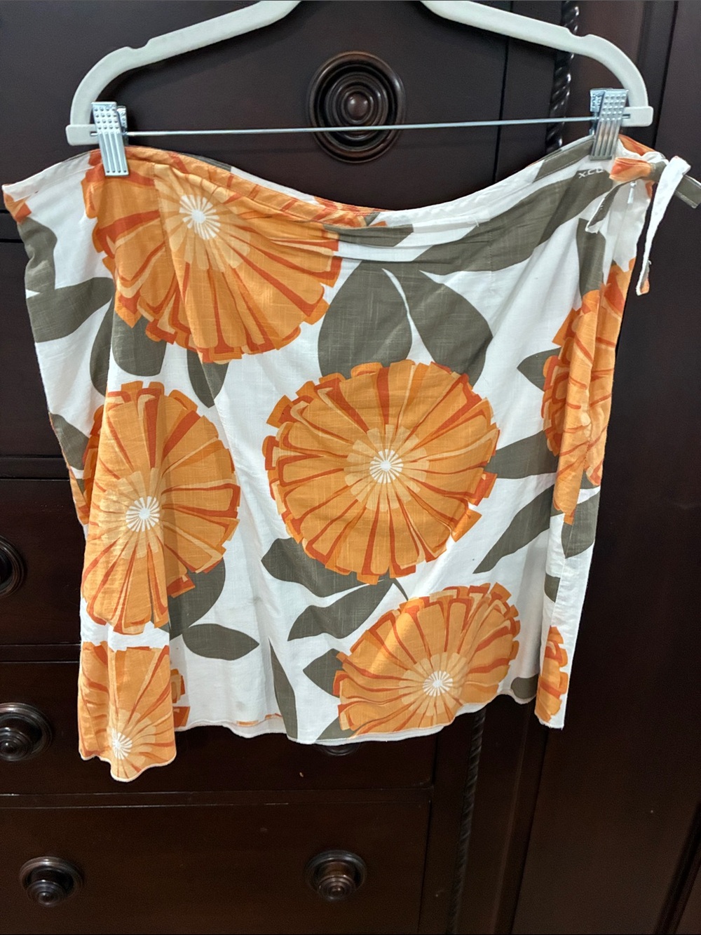 Columbia Skirt in Orange Floral Print